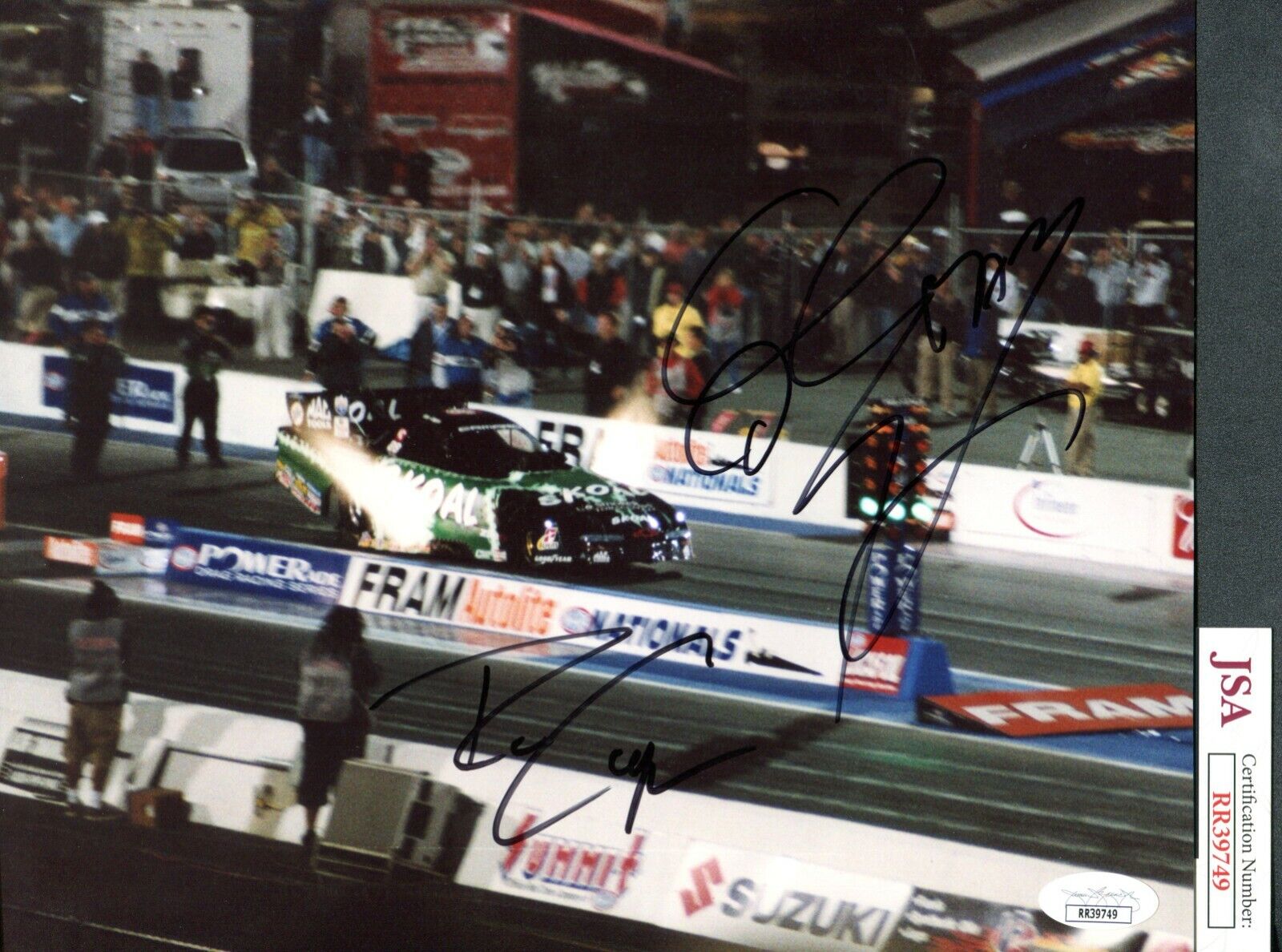 JSA Don Prudhomme Ron Capps Autographed Signed 8x10 Photo Poster painting Drag Racing TRB 754