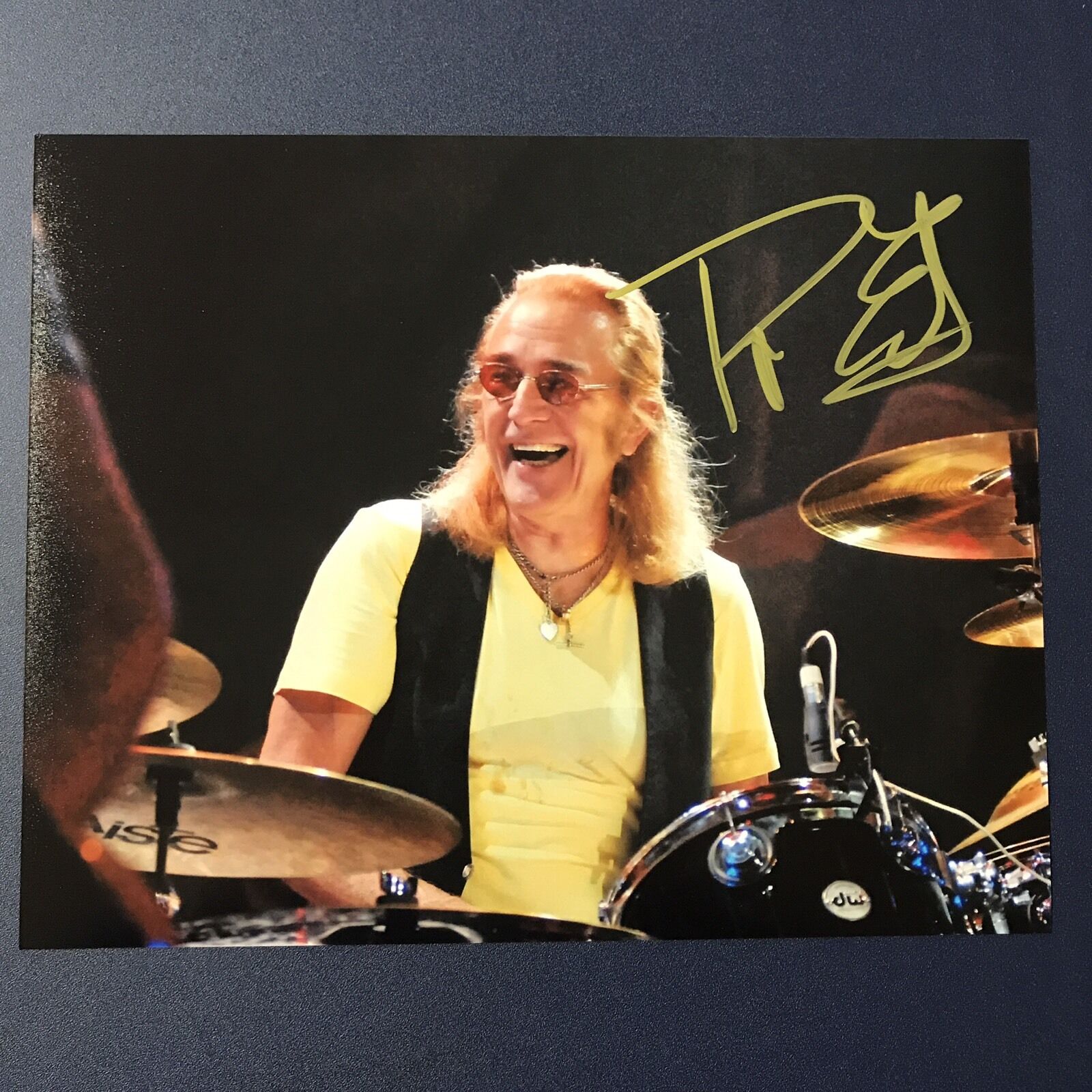 ROGER EARL SIGNED 8x10 Photo Poster painting AUTOGRAPHED FOGHAT ORIGINAL DRUMMER RARE PROOF COA