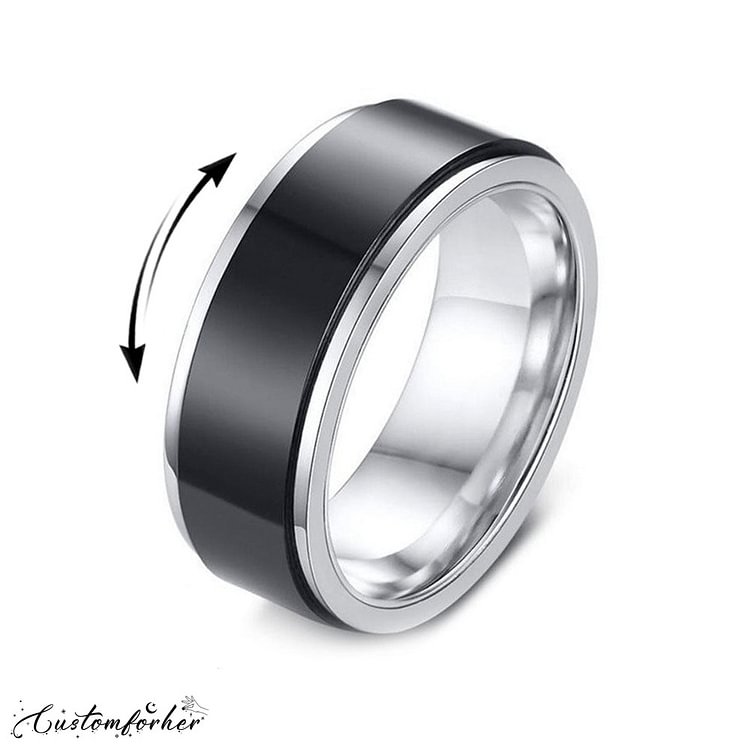 Double Rotating Stainless Steel Ring