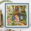 Garden Bungalow-11CT Stamped Cross Stitch 60*60cm/23.62*23.62in(Brand)