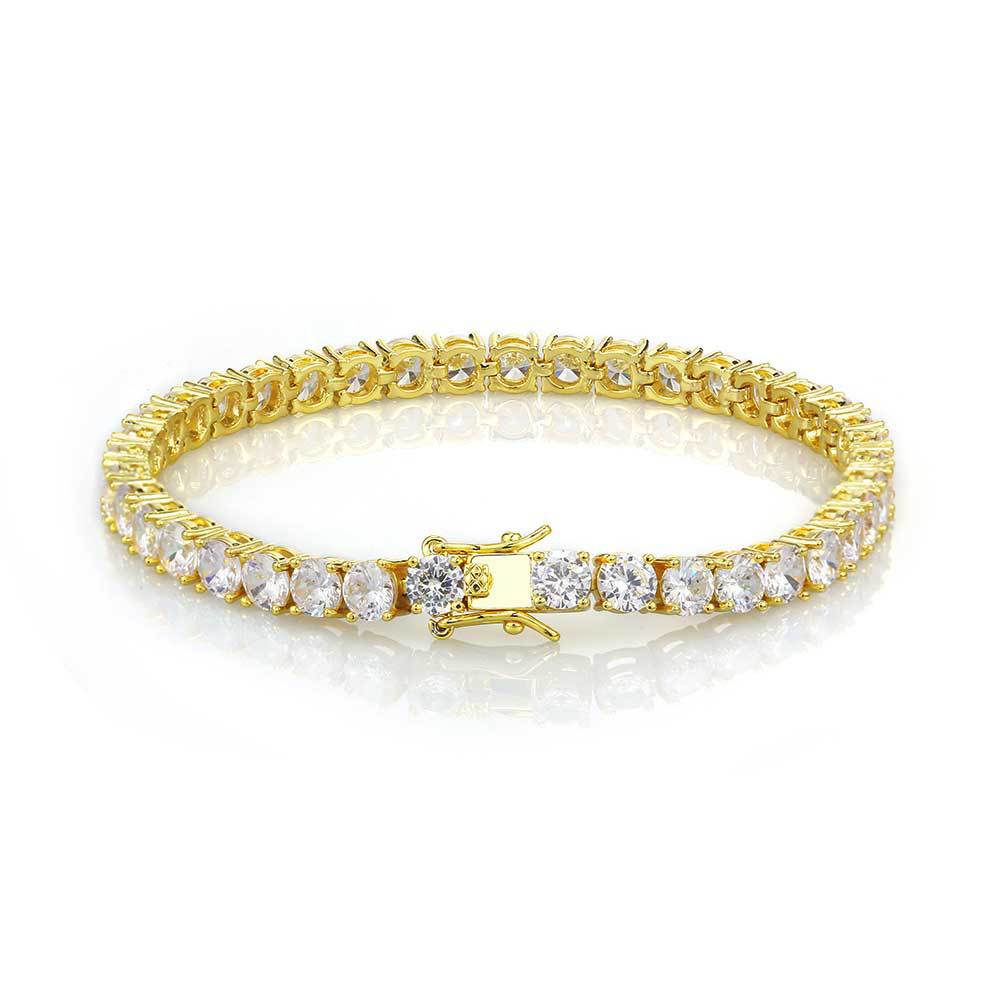 Electroplated Zircon Tennis Bracelet