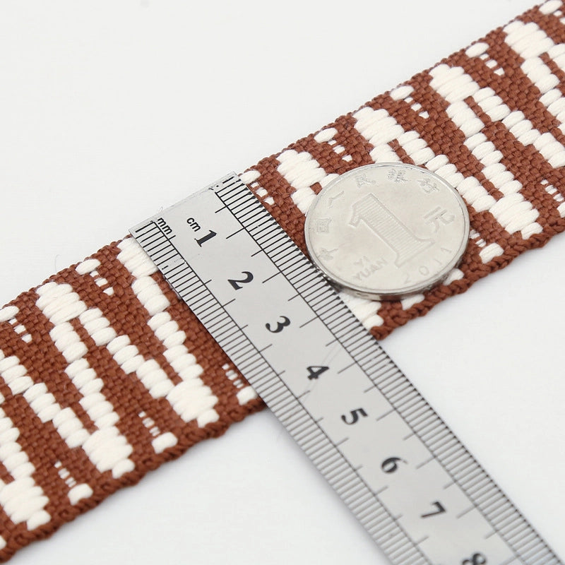 Polyester Cotton Stripe Bag Strap