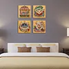 25x25cm DIY Pearl Painting Kit with Frame Self-Adhesive Canvas