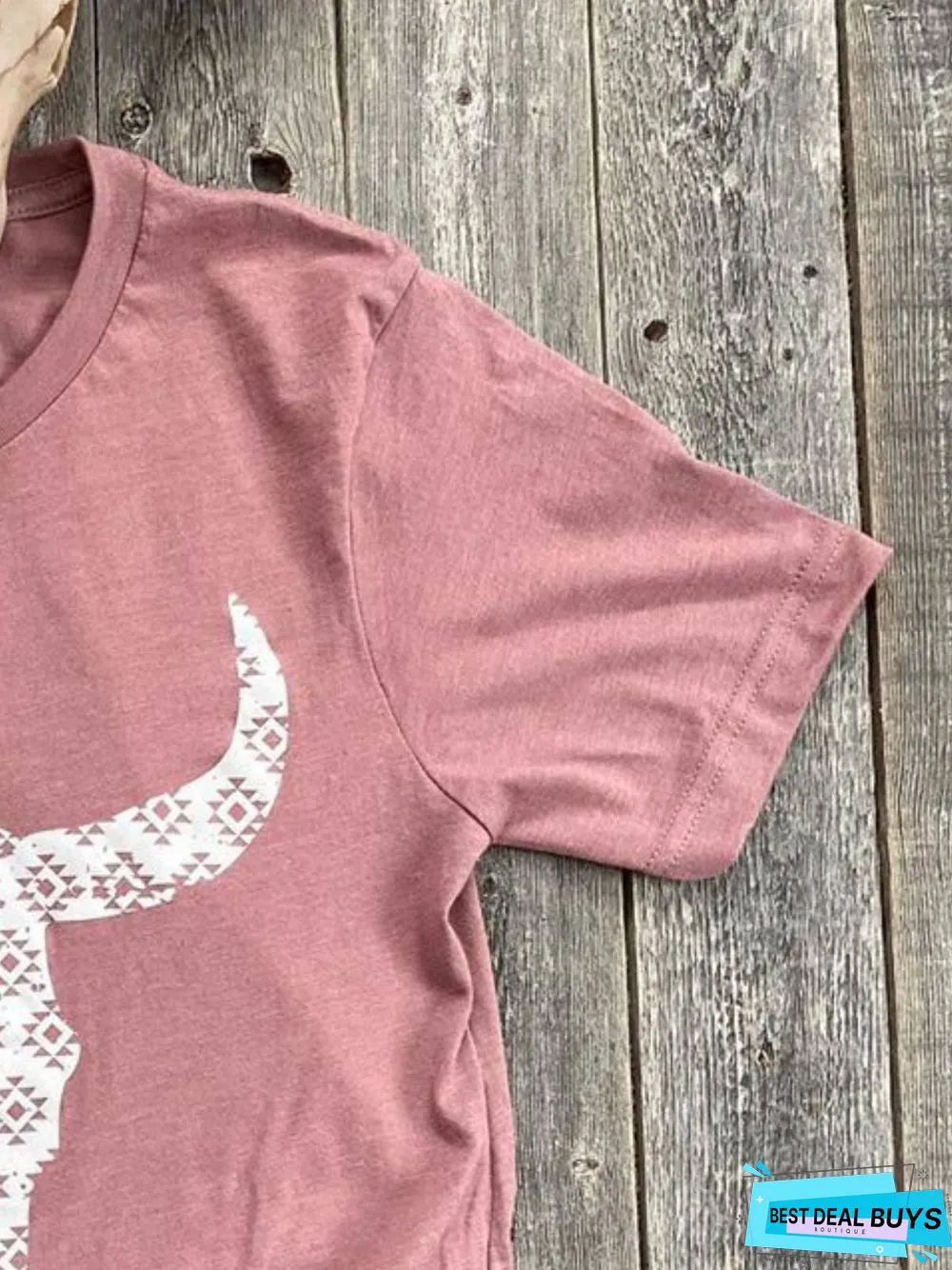 Graphic Crew Neck Printed Short Sleeve  Tops
