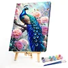 (US Local)2pack Paint By Numbers Kit On Canvas DIY Oil Art Animal Picture Wall Decor40x60cm
