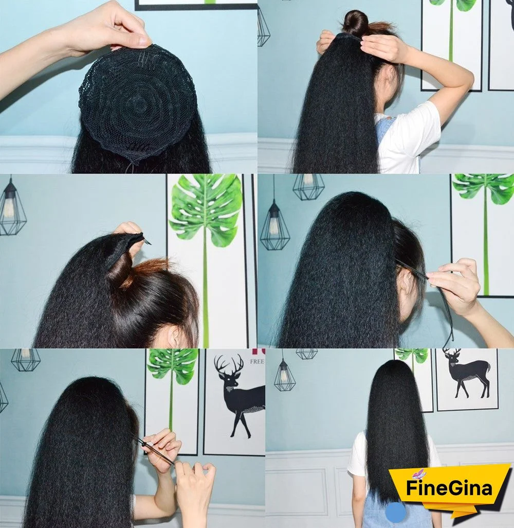 Wig Ponytail Long Curly Ponytail