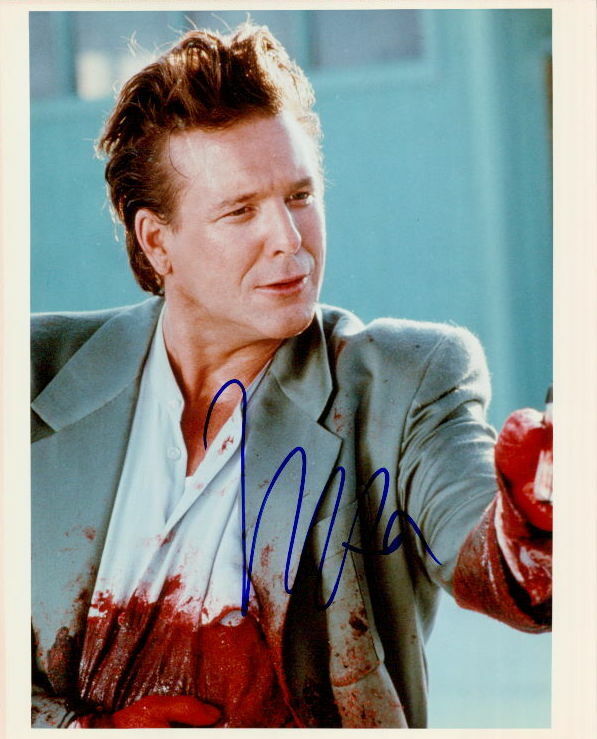 Mickey Rourke vintage signed 8x10 Photo Poster painting in-person