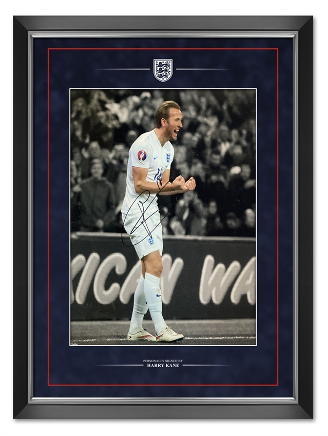 Harry Kane Signed & Framed 16X12 Photo Poster painting Mount England & SPURS AFTAL COA (H)