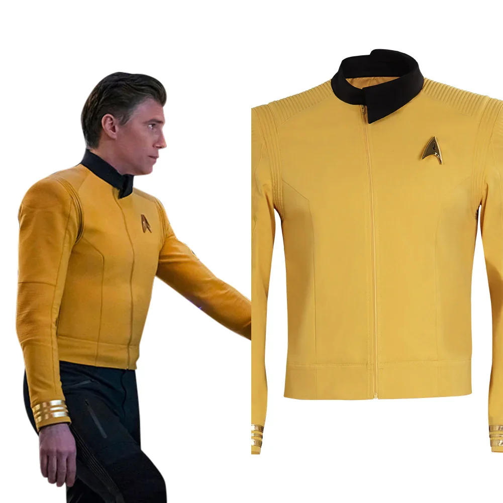 Star Trek: Strange New Worlds 2022 Christopher Pike Cosplay Costume Outfit Halloween Carnival Suit