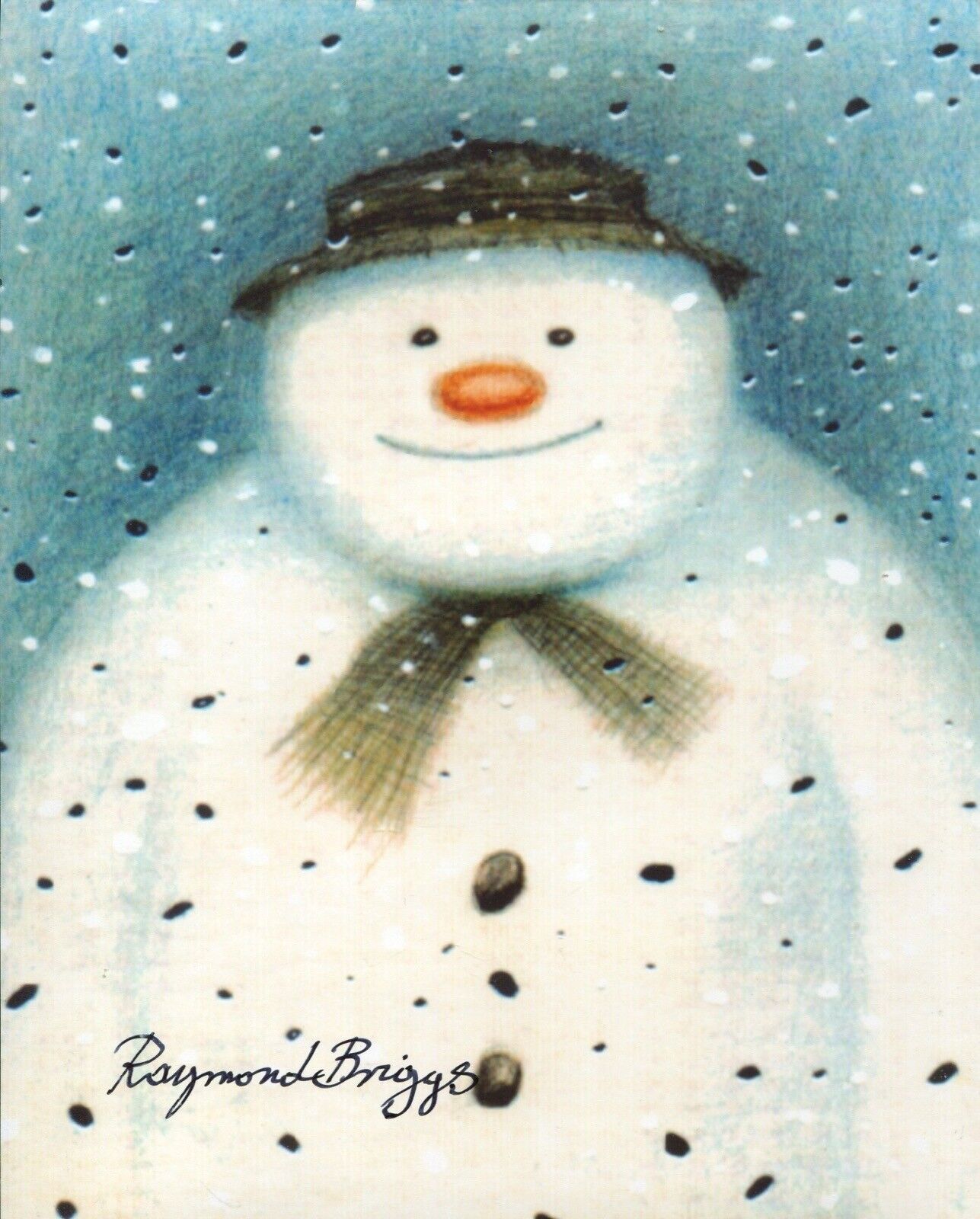 Raymond Briggs signed The Snowman children’s Christmas movie Photo Poster painting - UACC DEALER