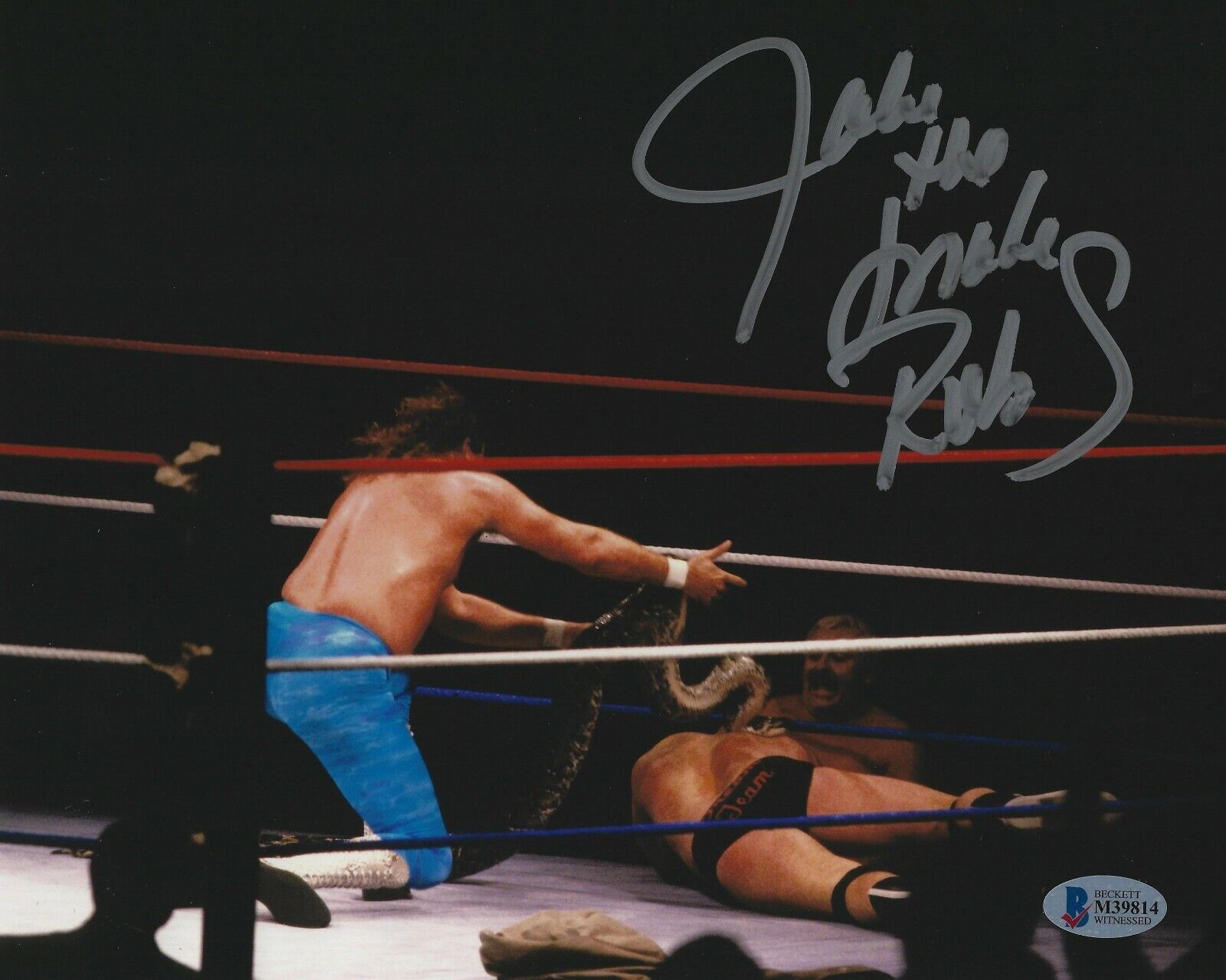 Jake The Snake Roberts Signed 8x10 Photo Poster painting BAS Beckett COA WWE Picture Autograph 2