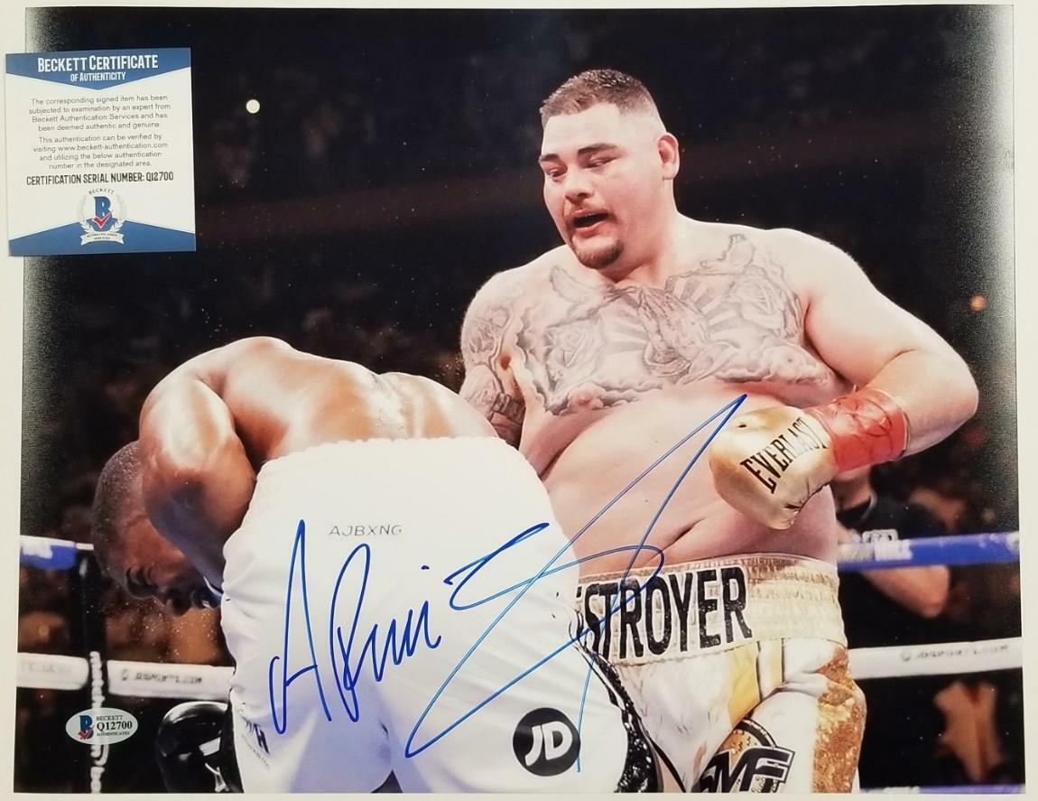 Andy Ruiz Jr autograph signed 11x14 Photo Poster painting vs Anthony Joshua #28~ Beckett BAS COA