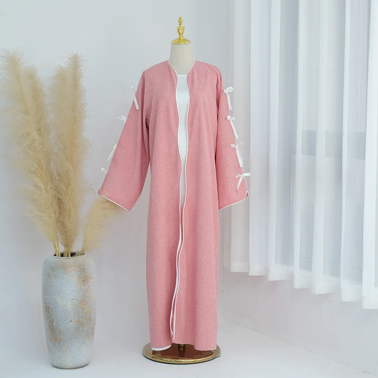 Bow Robe Dress Two-piece Set