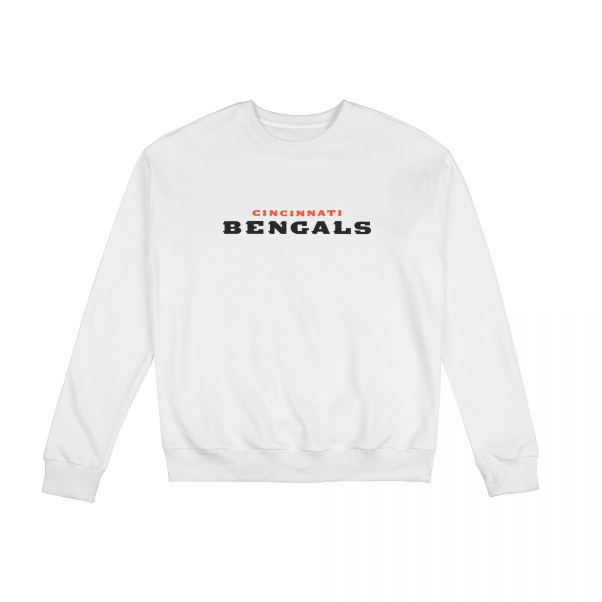Cincinnati Bengals Wordmark Sweatshirt Round Neck Tops
