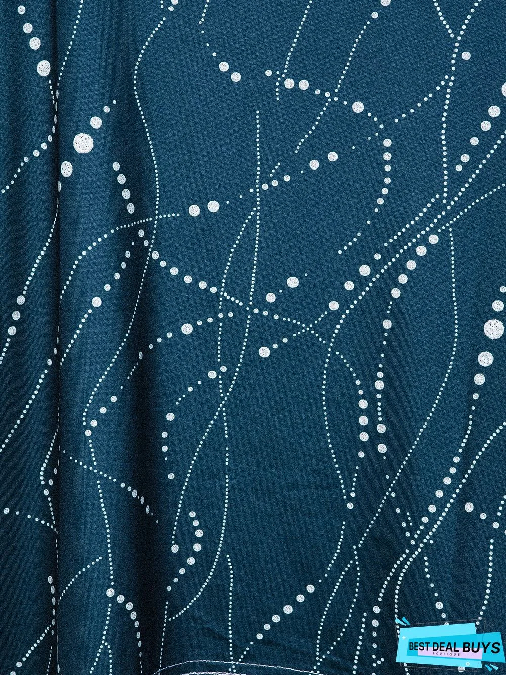 Cotton-Blend Half Sleeve Tunic Top