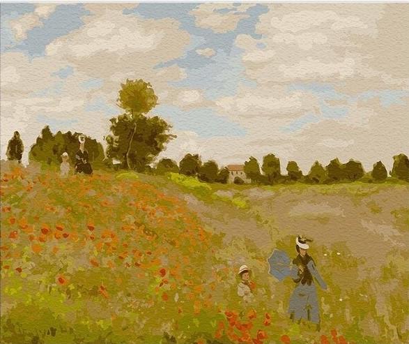 

Poppy Field Monet – Paint By Numbers - 40*50CM, 501 Original