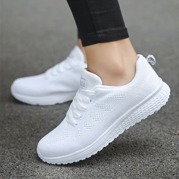 Sports Shoes Women Breathable Sneakers Women White Shoes For Basket Femme Ultralight Woman Vulcanize Shoes Couple Casual Sneaker
