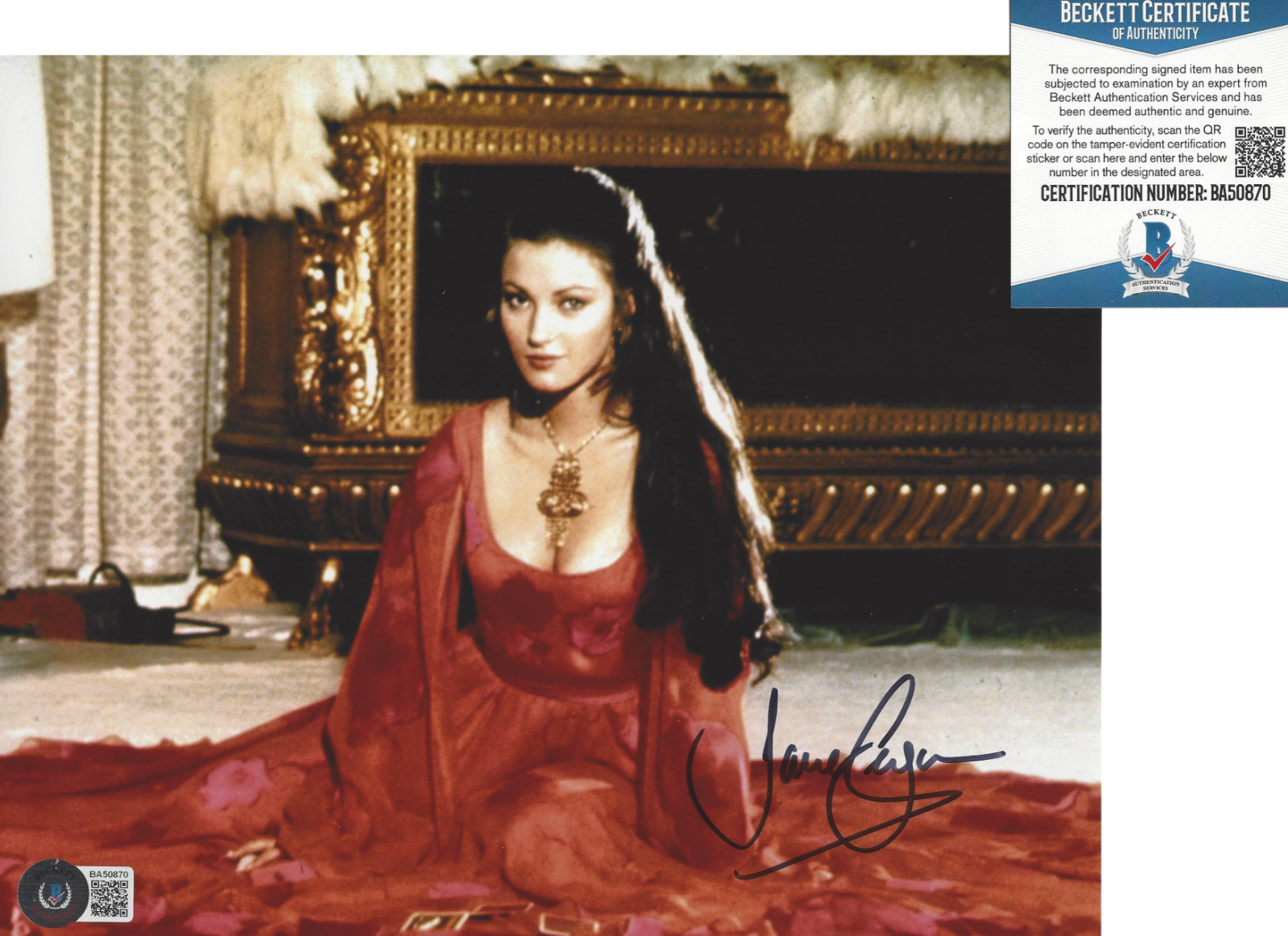 JANE SEYMOUR SIGNED JAMES BOND 'LIVE AND LET DIE' 8x10 Photo Poster painting C1 BECKETT COA BAS