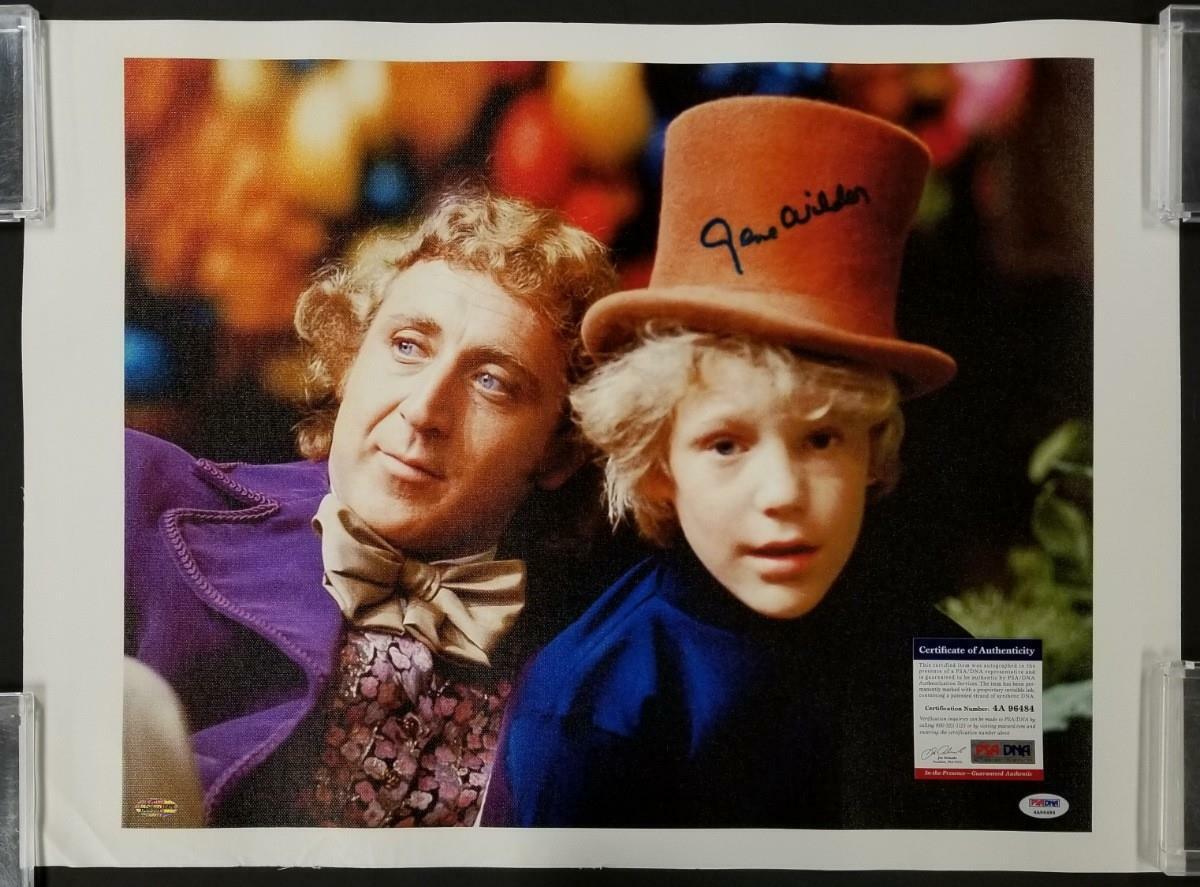 Gene Wilder signed Willy Wonka 16x20 Canvas Photo Poster painting #3 Autograph ~ PSA/DNA COA