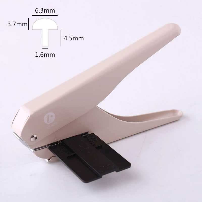 Fromthenon 4 Hole Mushroom Holes Puncher Loose Leaf Mushroom Holes Notebook Binding Punch Tool Office Stationery Supplies
