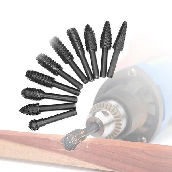Premium Tungsten Steel Carbide Rotary Burr Set