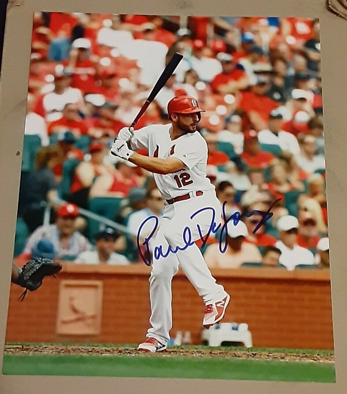 Paul DeJong St Louis Cardinals SIGNED AUTOGRAPHED ROOKIE 8x10 Photo Poster painting COA Baseball