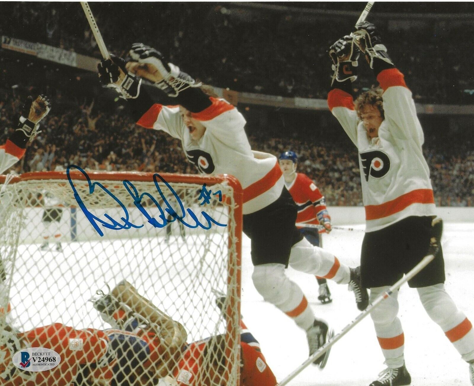 Bill Barber signed Philadelphia Flyers 8x10 Photo Poster painting autographed BAS Beckett