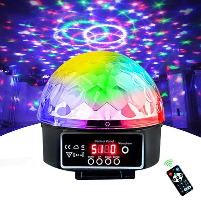 Stage Lamp Led Disco Light Laser 9 Colors 21 Modes DMX DJ Sound Party Light Christmas Projector Soundlights Led Disco Ball Light