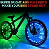 LED Bike Wheel Lights Waterproof Bicycle Spoke Lights 16 Colors Bike Tire Lights