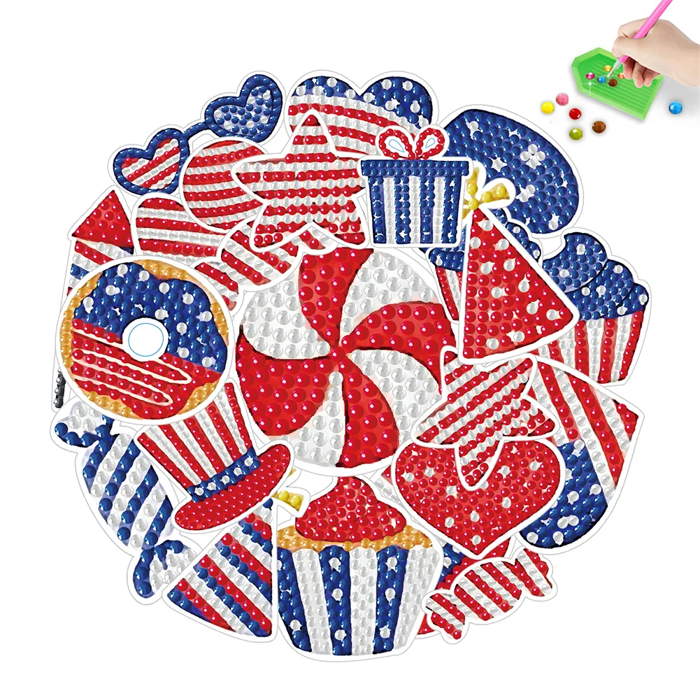 DIY Child Stickers Toy Creative Diamond Art Mosaic Sticker Cartoon