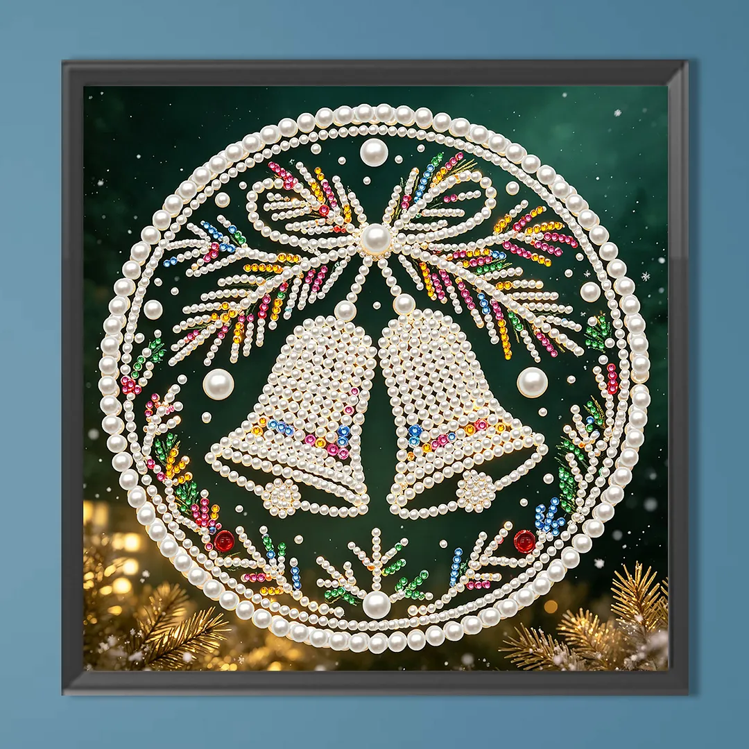 Bell Dream DIY Pearl Painting Kit for Adult Christmas 30x30cm Home Decor