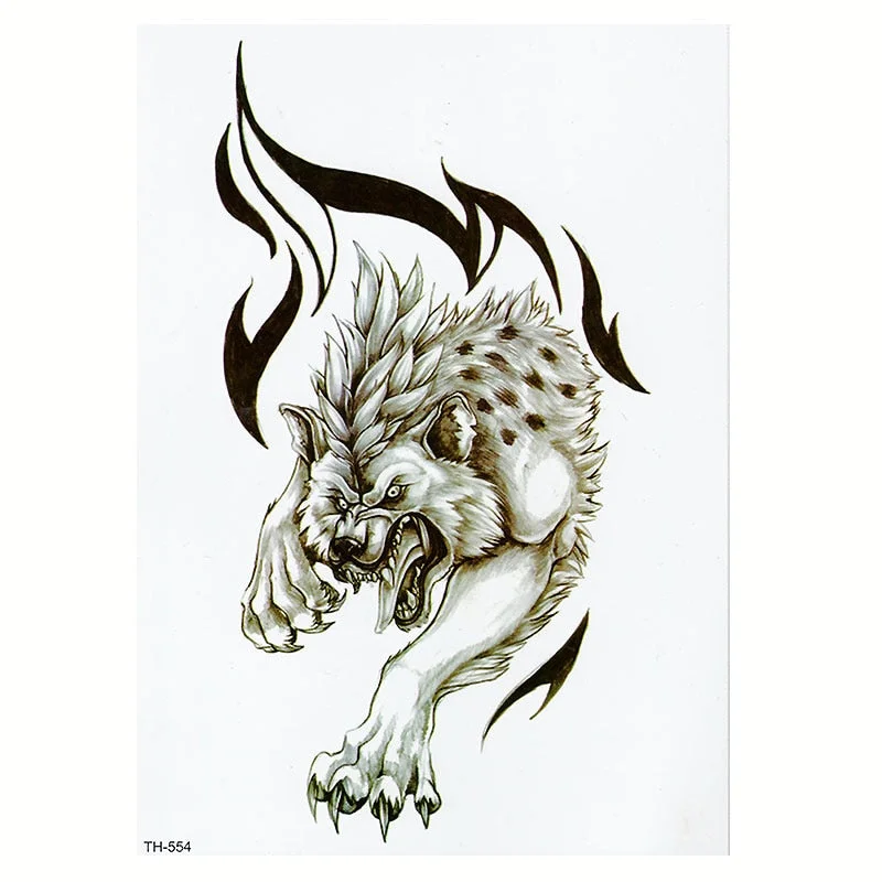 CROWN SKULL SCYTHE DEATH ANGEL WINGS CROSS TEMPORARY TATTOO, CRUCIFIX, BODY ART, MENS, WOMENS