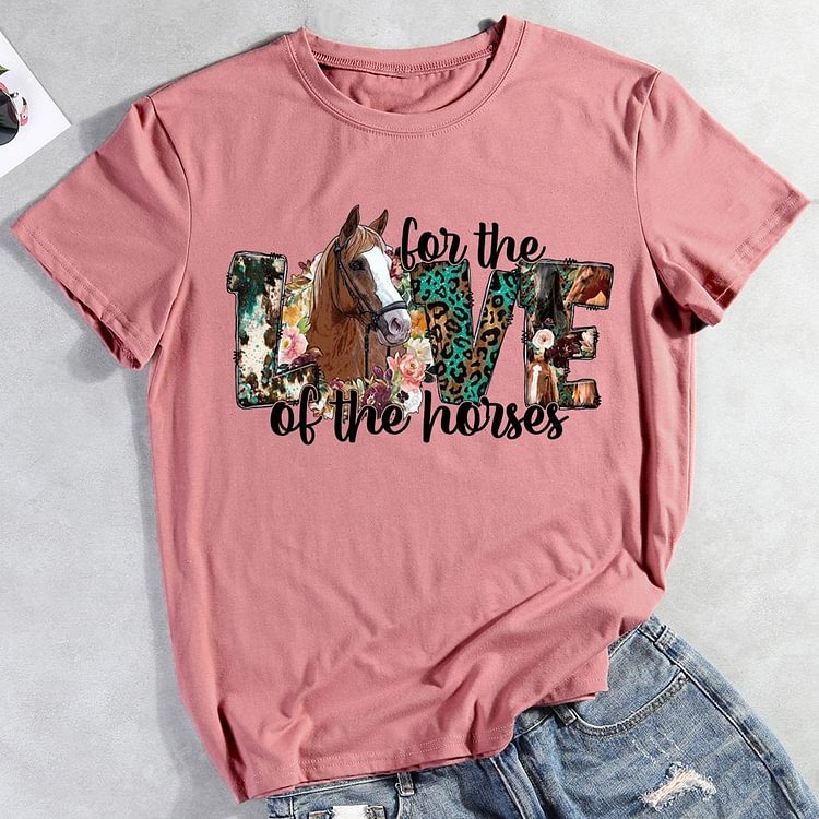 ANB -  For the love of the horses T-shirt Tee -012129