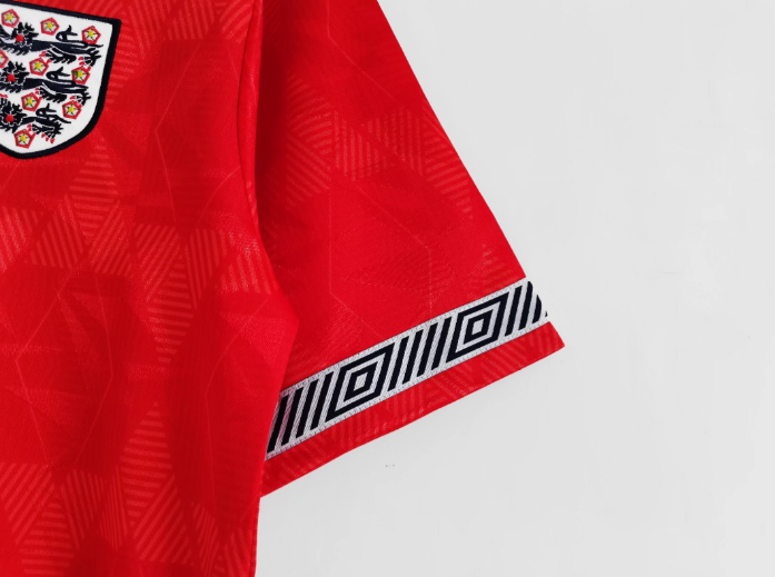 1990 England Away Retro Men's Football T-Shirt Thai Quality