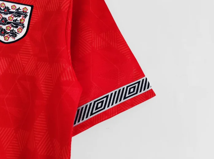 1990 England Away Retro Men's Football T-Shirt Thai Quality