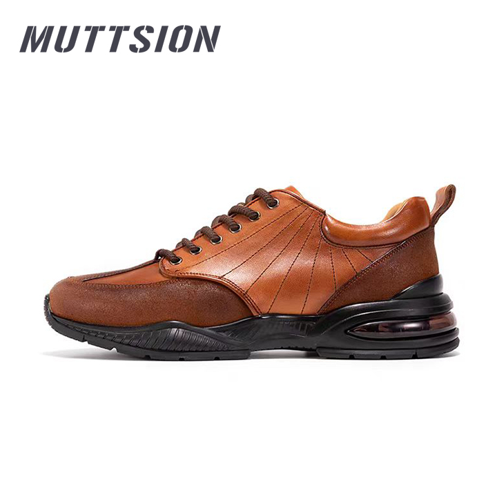 MUTTSION Hiking Vintage Trend Matchy-matchy Casuals Flat Bottom Leather Shoes MUTTSION.COM MUTTSION