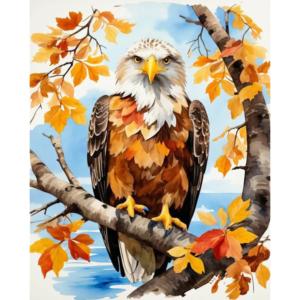 DIY Stamped Cross Stitch 11CT Full Embroidery 40*50cm - Eagle In The Woods