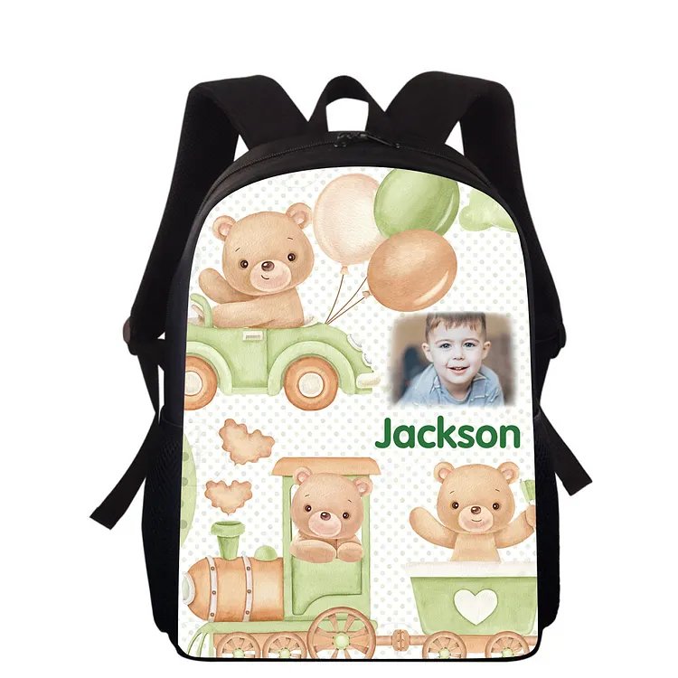 Sac à Dos Enfant Personnalisable Avec Nom Brodé – 4 Coloris (rose, Noir, Beige, Kaki) – Idéal Pour Maternelle Et école, Léger Et Résistant - 5