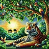 Diamond Painting-DIY Full Round Drill Tiger(40*40CM)