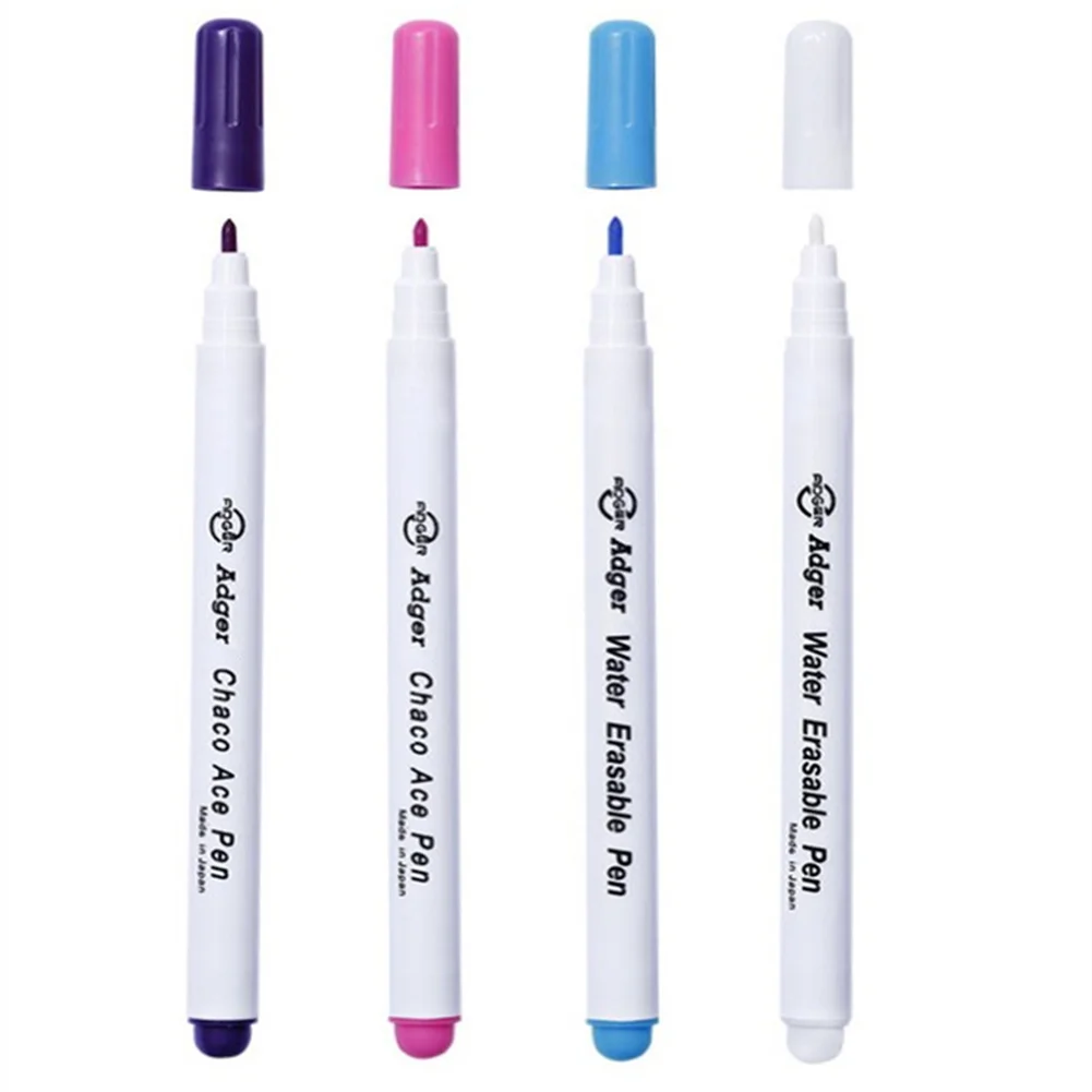 4pcs bolígrafos borrables al agua tela marcado lápiz ojal tinta soluble marcadores solubles