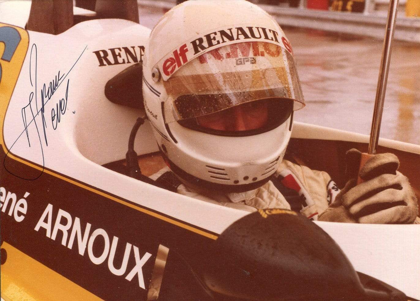 Rene Arnoux autograph French F1 driver Photo Poster painting signed