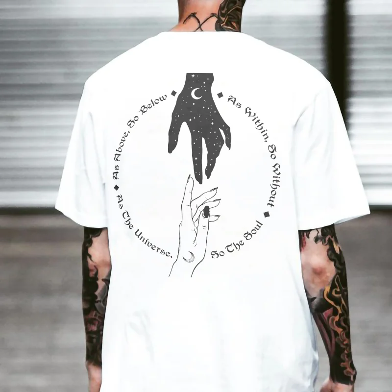 Hand letter printed men's t-shirt designer - Krazyskull