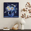 Framed Daffodil Vase-Paint by Numbers Acrylic Painting 35*35CM