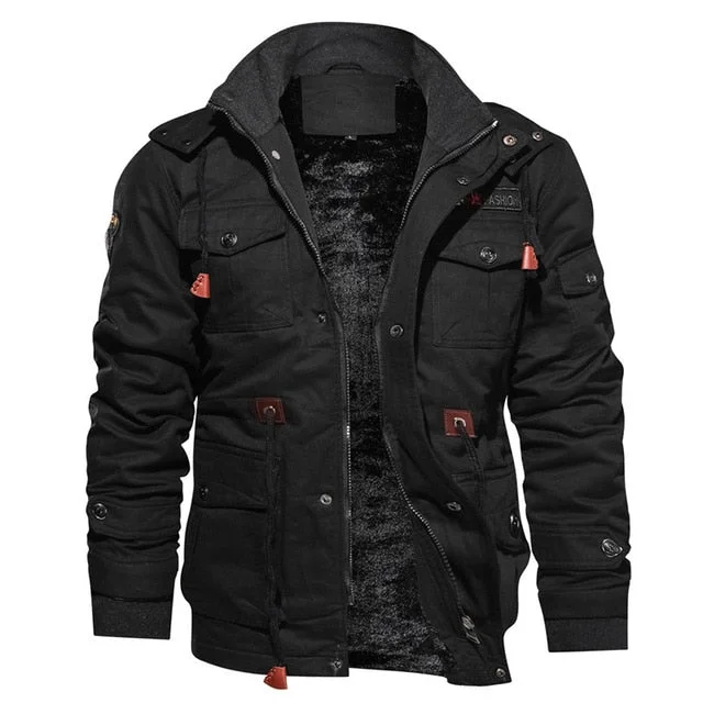 Men's Winter Fleece Inner Jacket Coats Thick Warm Casual Parkas Outwear Jackets Men jaquetas masculina inverno Hooded Overcoat