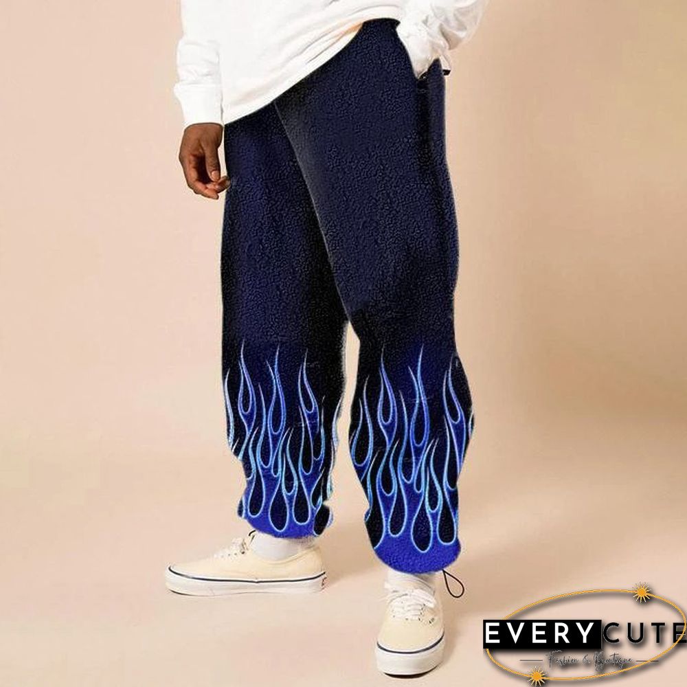 Mens Fashion Street Style Printed Casual Pants