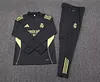 Joyfball 2025/2026 Real Madrid Half-Pull Training Suit Dark grey Football Shirt 1:1 Thai Quality