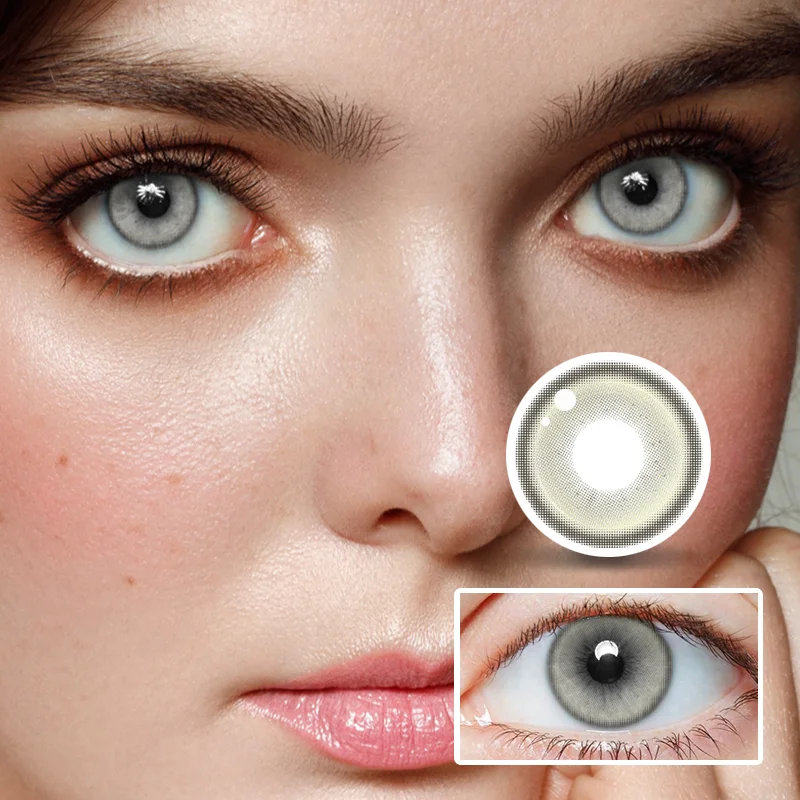 NEBULALENS Ice Mint Half Yearly Prescription Colored Contacts NEBULALENS