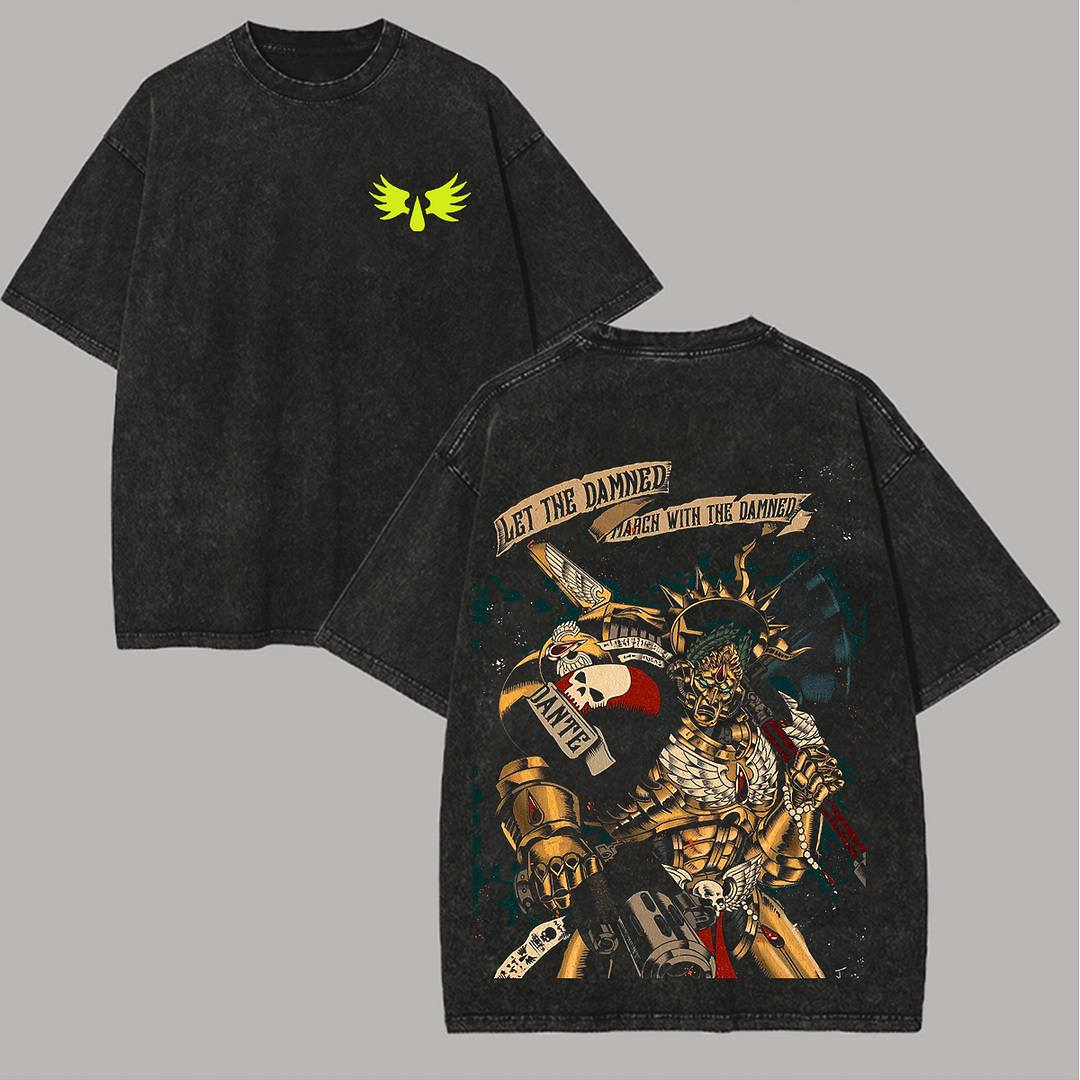 Warhammer 40k Printed Unisex Washed T-Shirt
