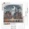 (40*40cm)Halloween Street - Full Round Drill Diamond Painting
