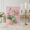 Pink Lotus DIY Perlen-Malset f&uuml;r Wanddekoration f&uuml;r Erwachsene 40x50 cm mit Rahmen